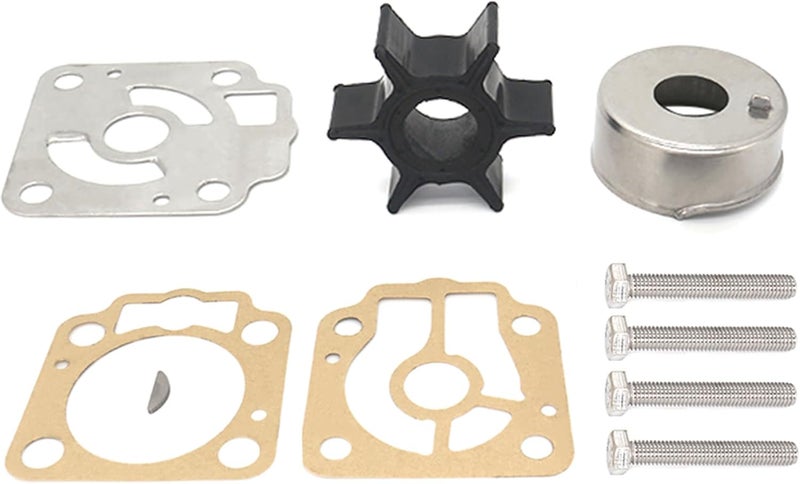 QUICKMARINER 3T5-87322 Water Pump Impeller Service Kit for Mercury Marine & Tohatsu Nissan 40 50 HP Outboard Motor Replacement 3T5-87322-3 3C8-87322-3 - Image 1